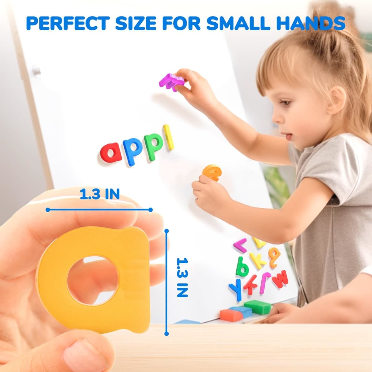 JoyCat Alphabet Magnets, 156-Piece Set of Lowercase Magnetic Letters, ABC Magnets for Toddlers & Kids, Plastic Letters for Whiteboards, Preschool Educational Toys for Kindergarten Classroom thumbnail 3