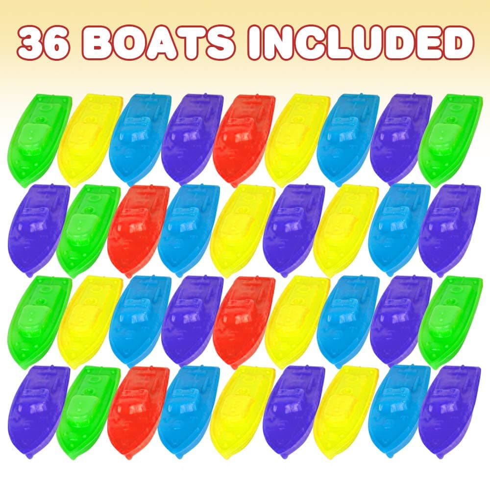 Brand: ArtCreativity ArtCreativity Blow Mold Toy Boats for Kids, Set of 36, Floating Plastic Pool and Bath Tub Toys in Vibrant Colors, Summer Water Toys for Lake, Beach, Bathtub, Cute Party Favors for Boys and Girls thumbnail 2