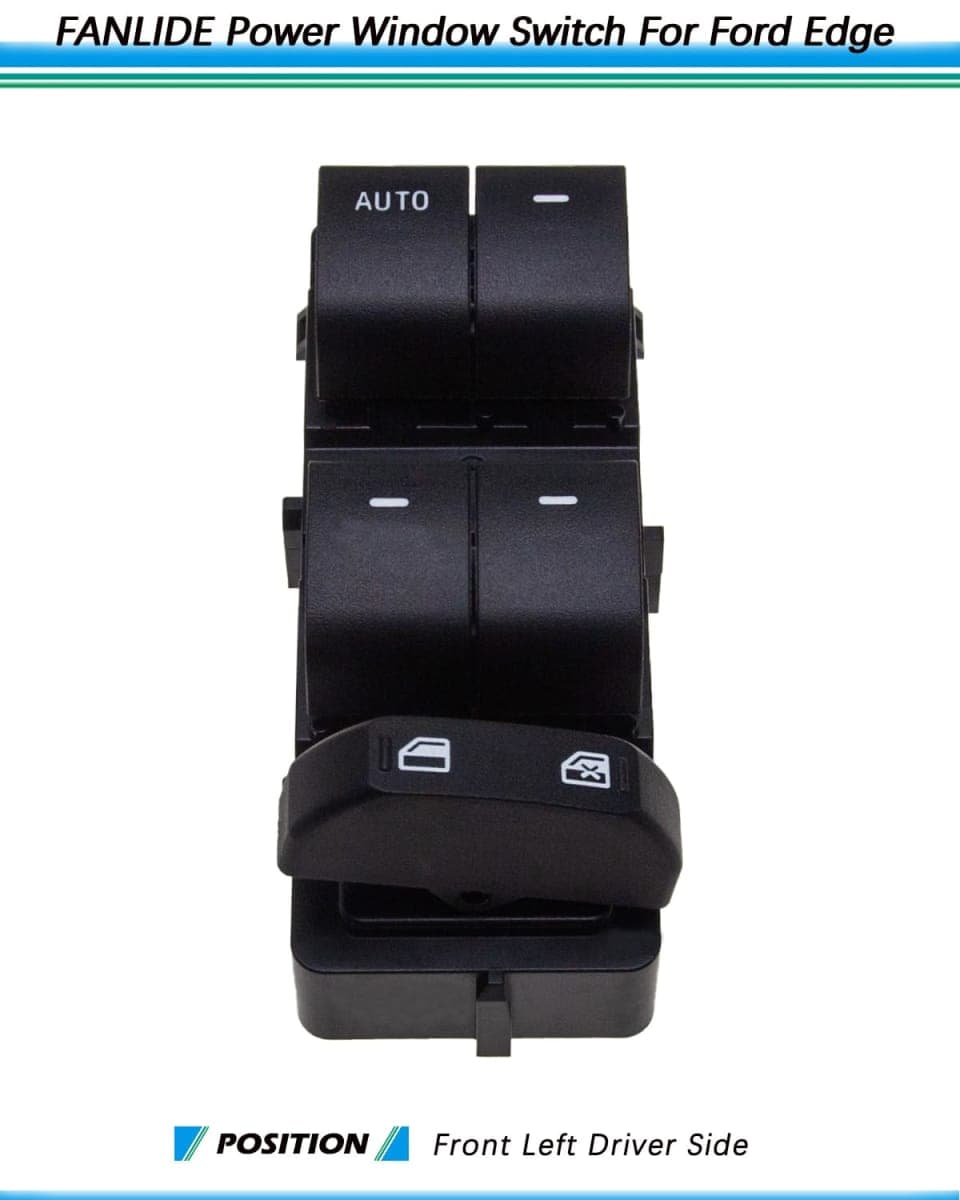 Master Power Window Switch Compatible with 2011 2012 2013 2014 Ford Edge 2.0L 3.5L 3.7L, FANLIDE Front Left Driver Side Electric Window Control Switch Replace BT4Z14529AA 901-219 thumbnail 2