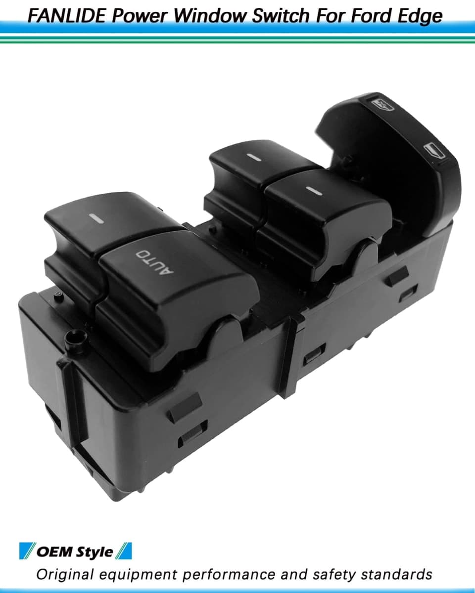 Master Power Window Switch Compatible with 2011 2012 2013 2014 Ford Edge 2.0L 3.5L 3.7L, FANLIDE Front Left Driver Side Electric Window Control Switch Replace BT4Z14529AA 901-219 thumbnail 5