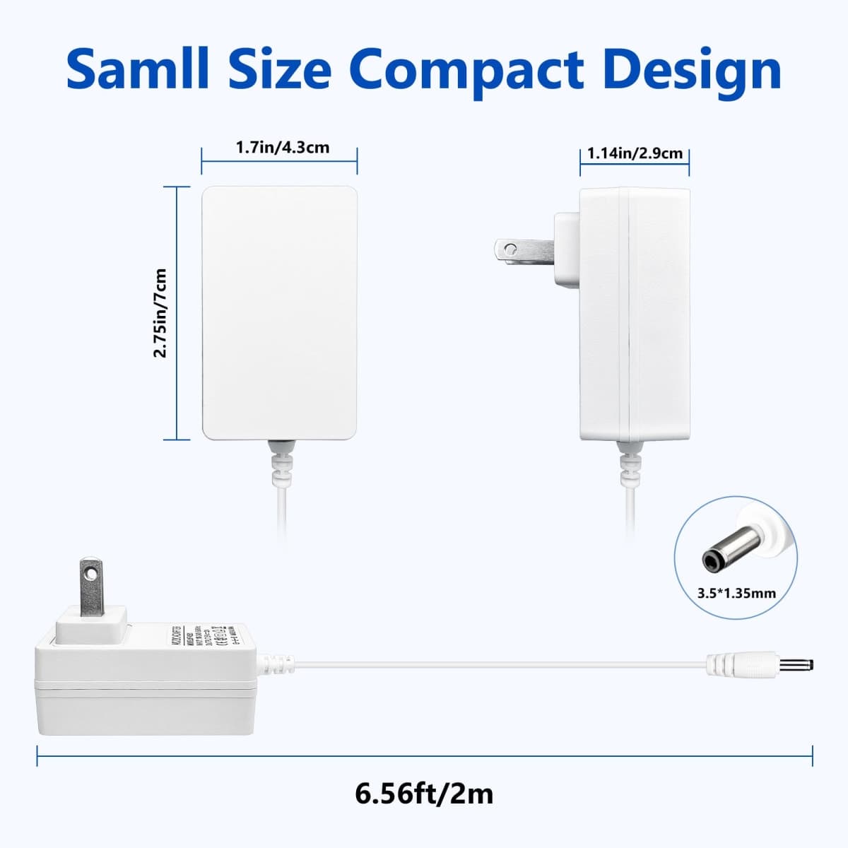 5V Power Adapter Cord for Hatch Baby Rest, Rest+, and Rest Mini Sound Machines, Night Lights, and Sleep Trainers, Barrel Style Plug, Replacement Charger with 6.56ft Cable thumbnail 5