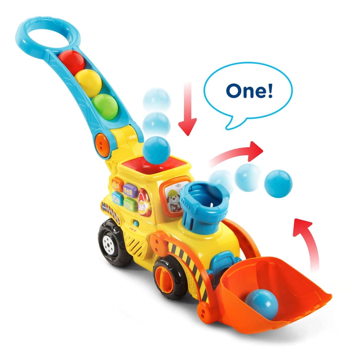 VTech Pop-a-Balls Push & Pop Bulldozer - English Version thumbnail 2