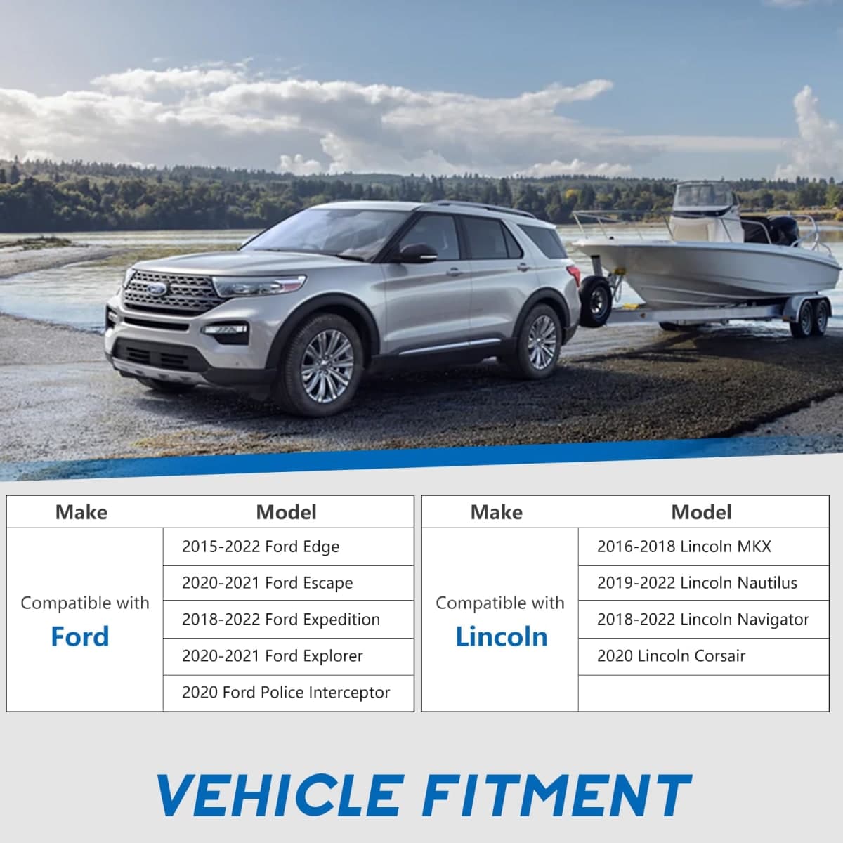 BHB Liftgate Lock Actuator Compatible with Ford Explorer Edge Escape Expedition Police Interceptor Lincoln MKX Navigator Nautilus 2015-2022 Rear Lift Gate Lock Motor Replace FA1Z7443150 DS7Z-7443150-B thumbnail 2
