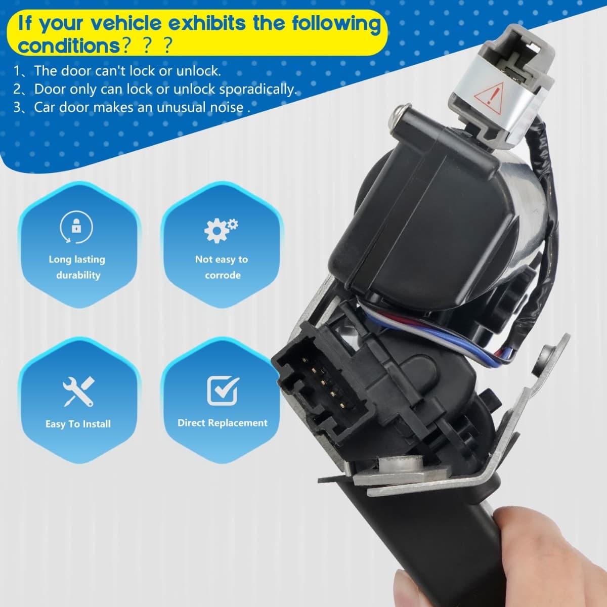 BHB Liftgate Lock Actuator Compatible with Ford Explorer Edge Escape Expedition Police Interceptor Lincoln MKX Navigator Nautilus 2015-2022 Rear Lift Gate Lock Motor Replace FA1Z7443150 DS7Z-7443150-B thumbnail 5