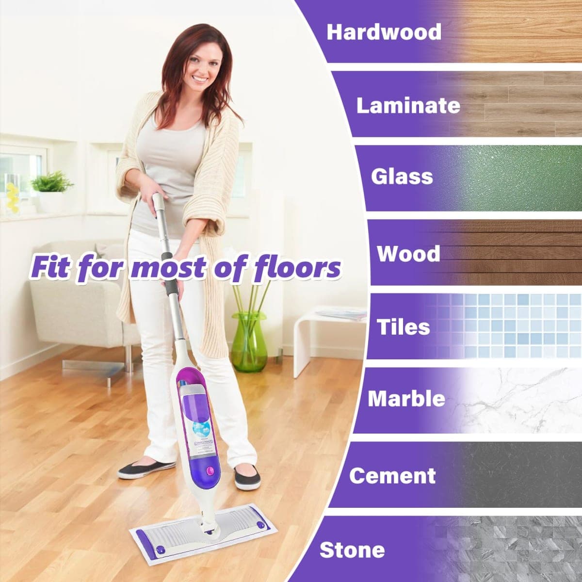 Disposable Mop Pads Refills for Swiffer Powermop: 20 Pcs Wet Dry Pad for Multi-Surface Floor Cleaning - Mopping Replacement for Tile Hardwood - Sweeping Cloths for Home Kichen thumbnail 5
