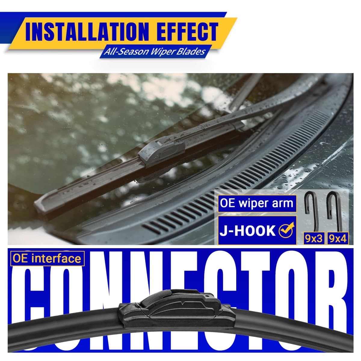 22" 20" Windshield Wiper Blades Replacement thumbnail 3