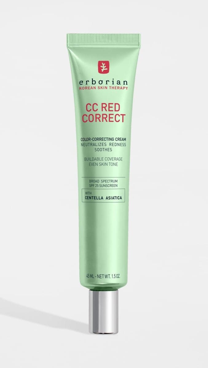 Erborian CC Red Correct - Skincare-First Green Color Corrector with Centella Asiatica, Illuminating Color Corrector with Redness Coverage & SPF 25 - Cica, Korean Skincare, 1.5 Oz thumbnail 2