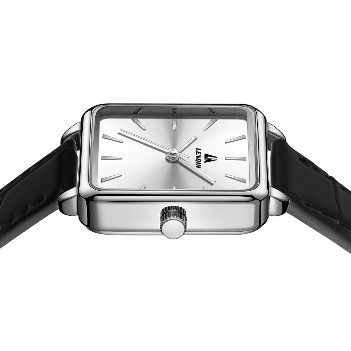 LN LENQIN Womens Watches Ladies Quartz Analog Watches 30m Waterproof Ladies Watch Womens Fashion Watch with Time-Date Function/Microfiber Straps (Black-Silver-White) thumbnail 4