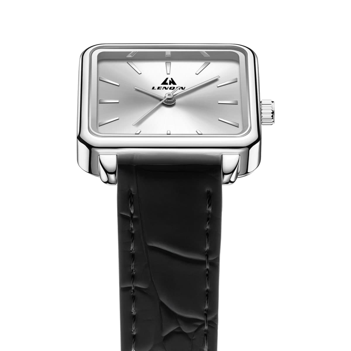 LN LENQIN Womens Watches Ladies Quartz Analog Watches 30m Waterproof Ladies Watch Womens Fashion Watch with Time-Date Function/Microfiber Straps (Black-Silver-White) thumbnail 5