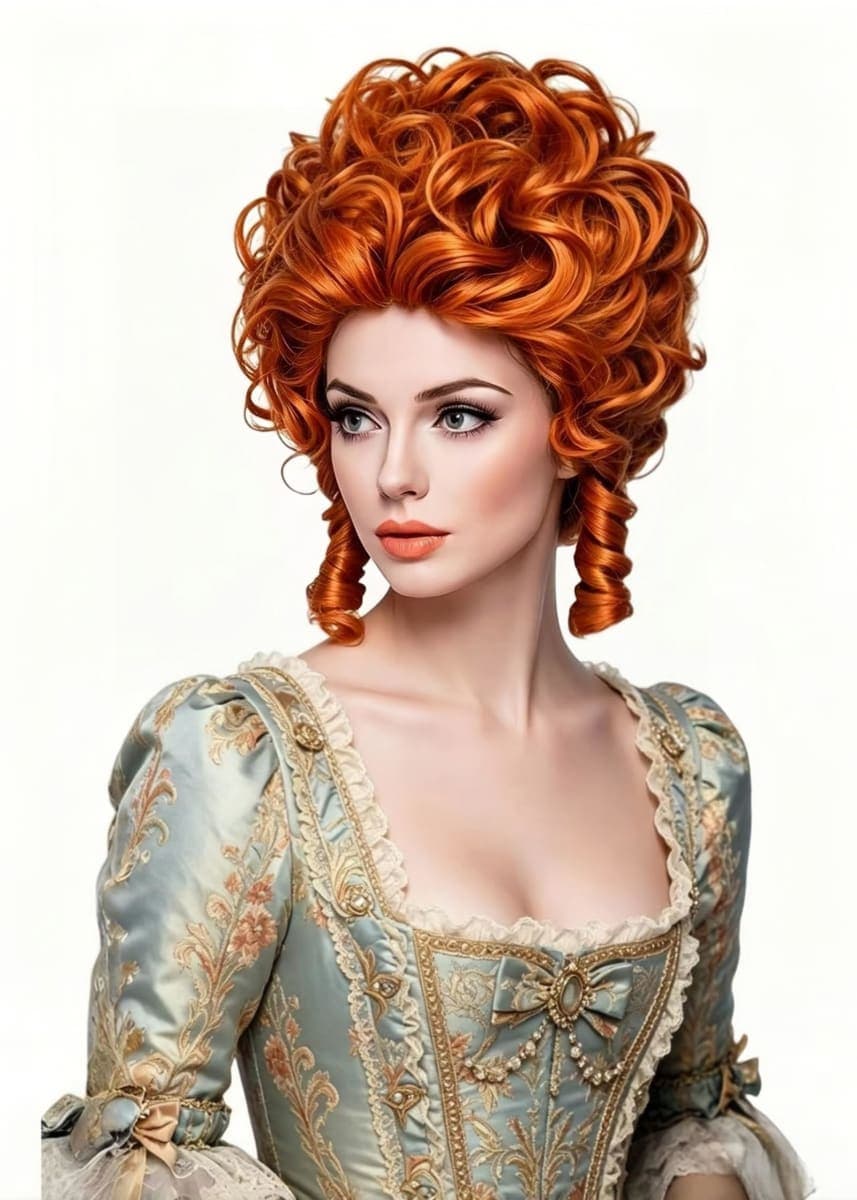 Rugelyss Short Red Wavy Curly Wig Big Bouffant Beehive Wigs for Women fits 70s 80s Costume or Halloween Vintage Cosplay Party thumbnail 4