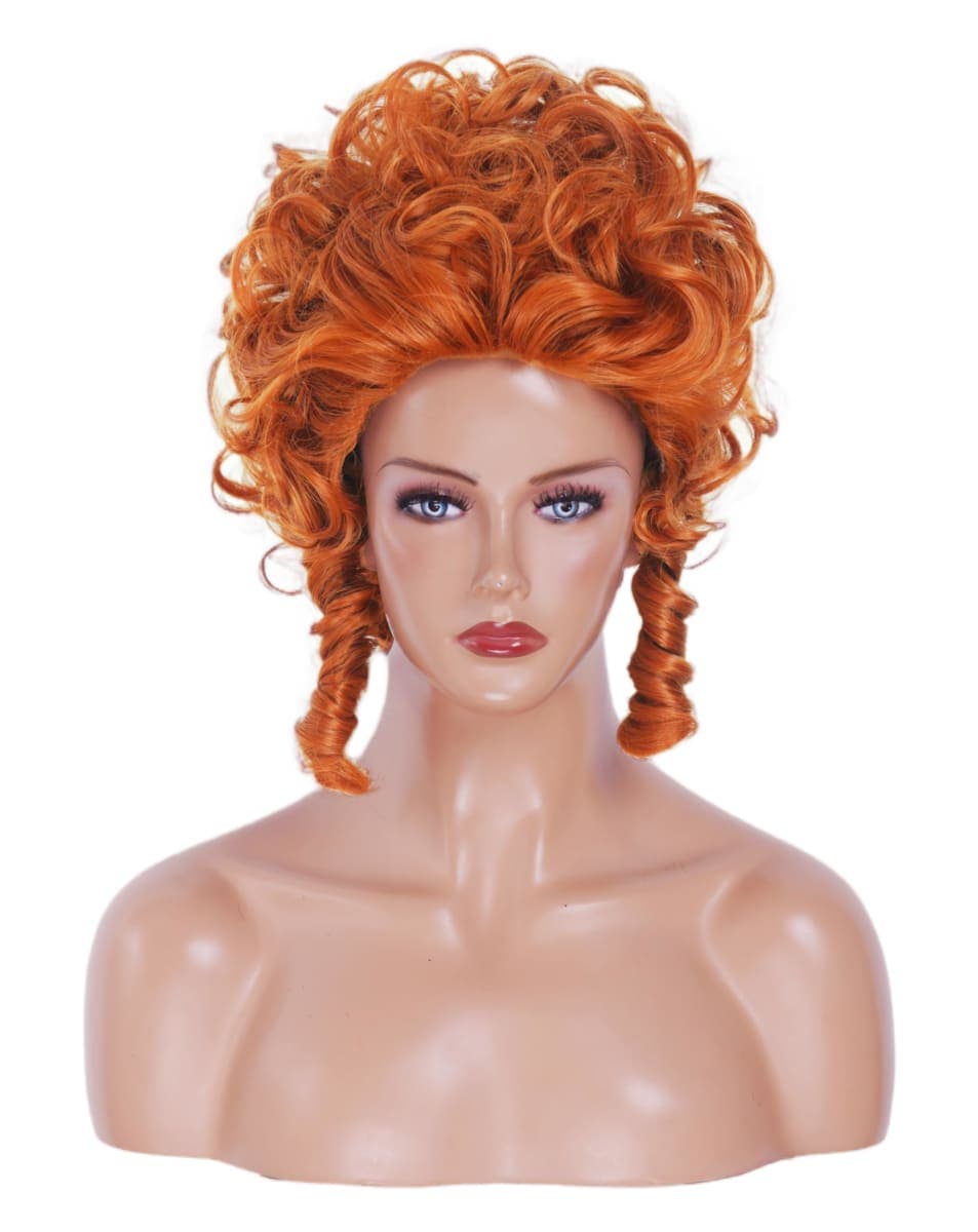 Rugelyss Short Red Wavy Curly Wig Big Bouffant Beehive Wigs for Women fits 70s 80s Costume or Halloween Vintage Cosplay Party thumbnail 5