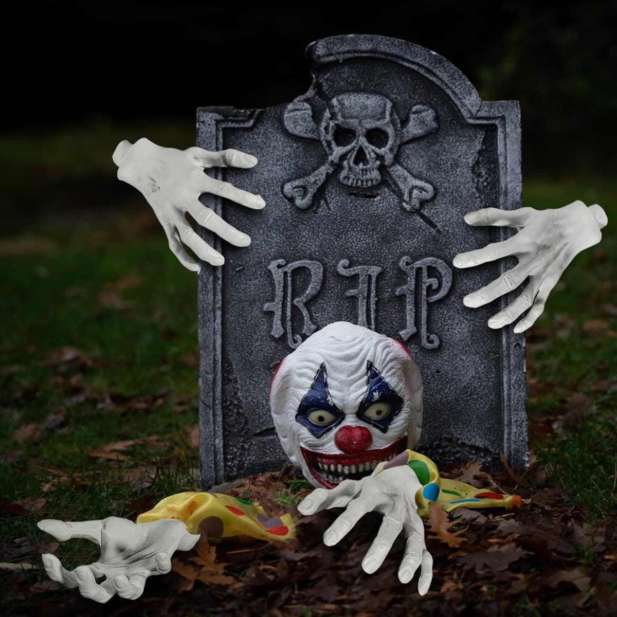 XONOR Halloween Skeleton Hands - Realistic Life Size Severed Fake Plastic Hands for Halloween Props Decoration, (4Pairs) thumbnail 4