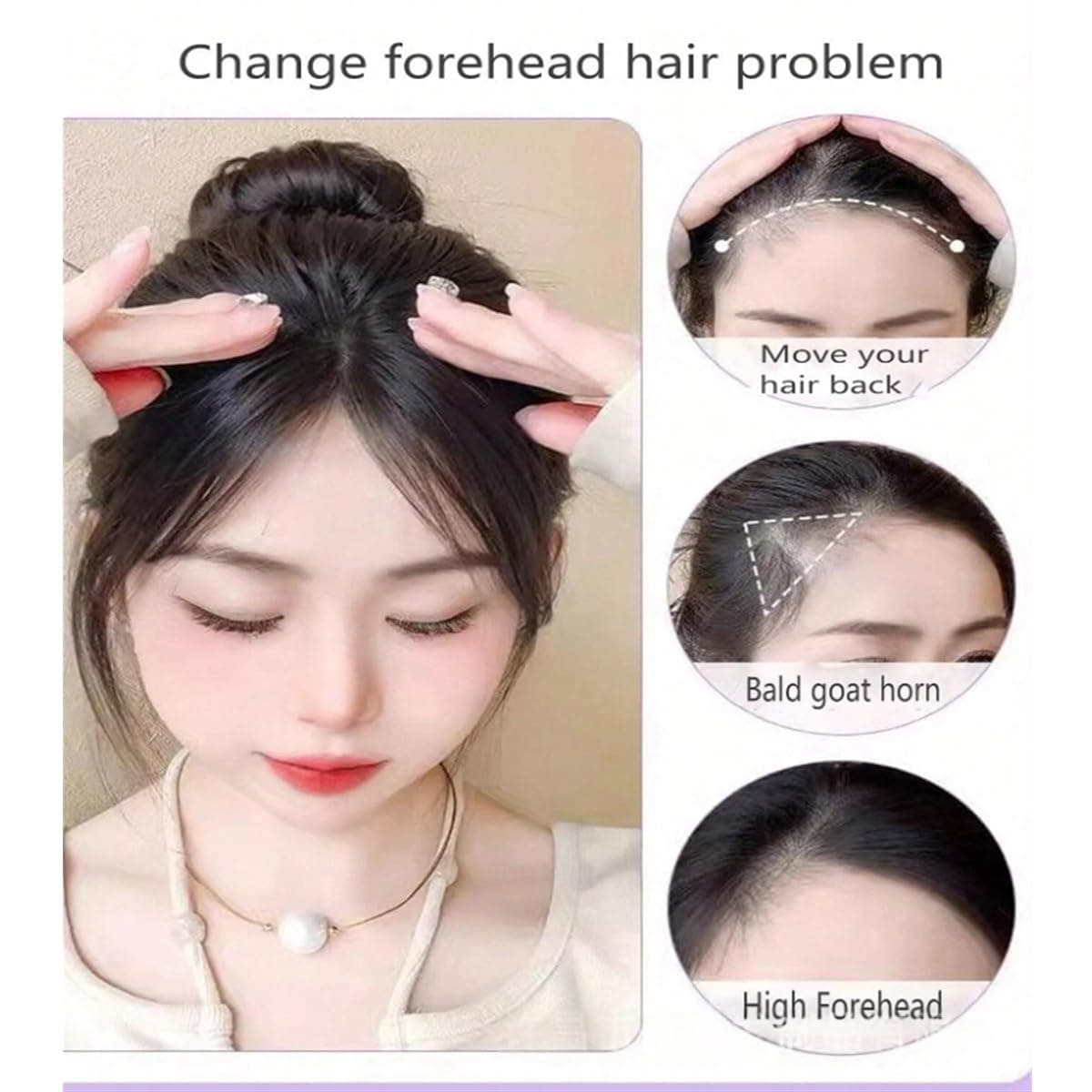 pretelytiti Bangs Hair Clip in Bangs Fringe with Temples Hairpieces for Women Hair Bangs Extension for Daily Wear (6A#) thumbnail 2