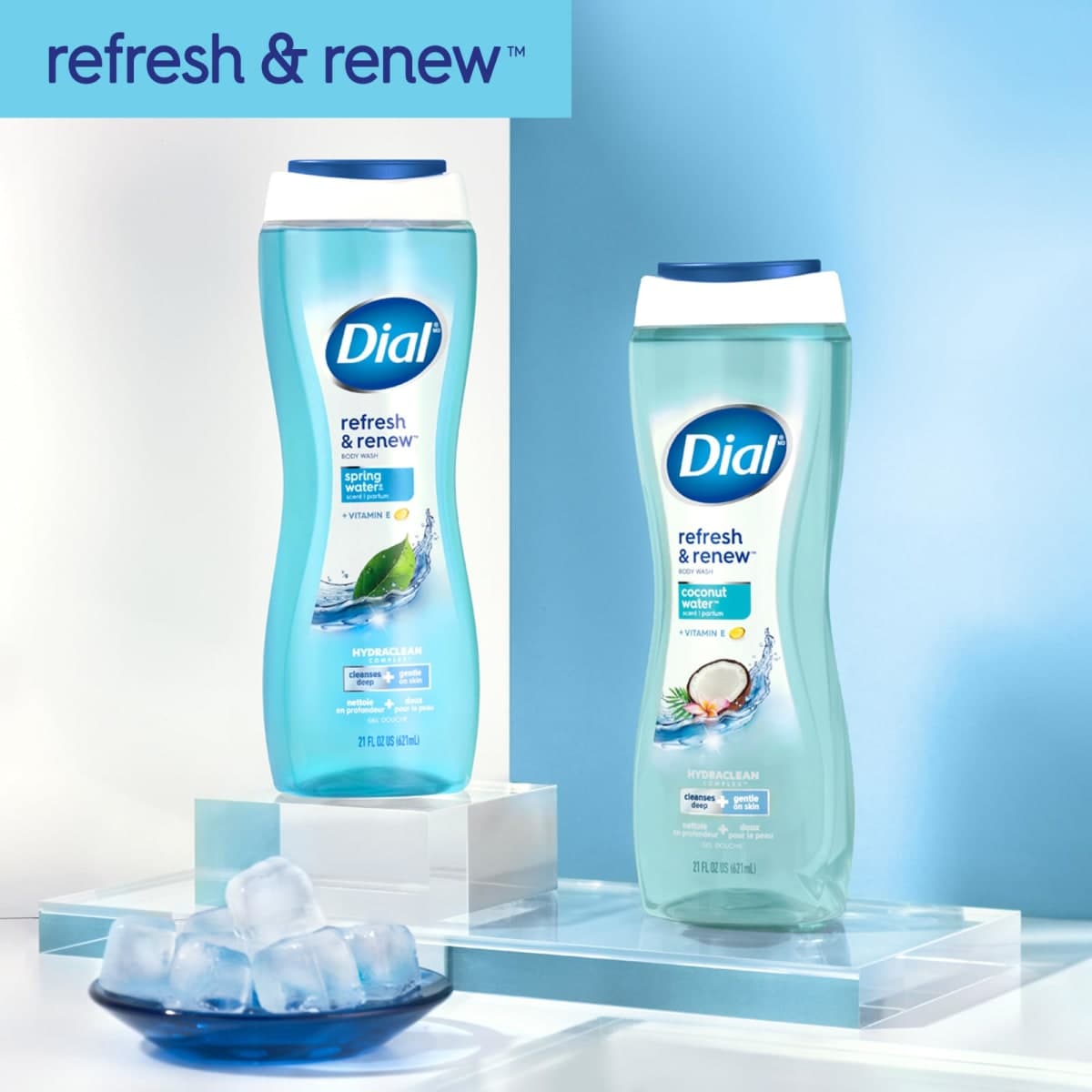 Dial Hydrating Body Wash, Spring Water, 680ml., 3-Pack thumbnail 5