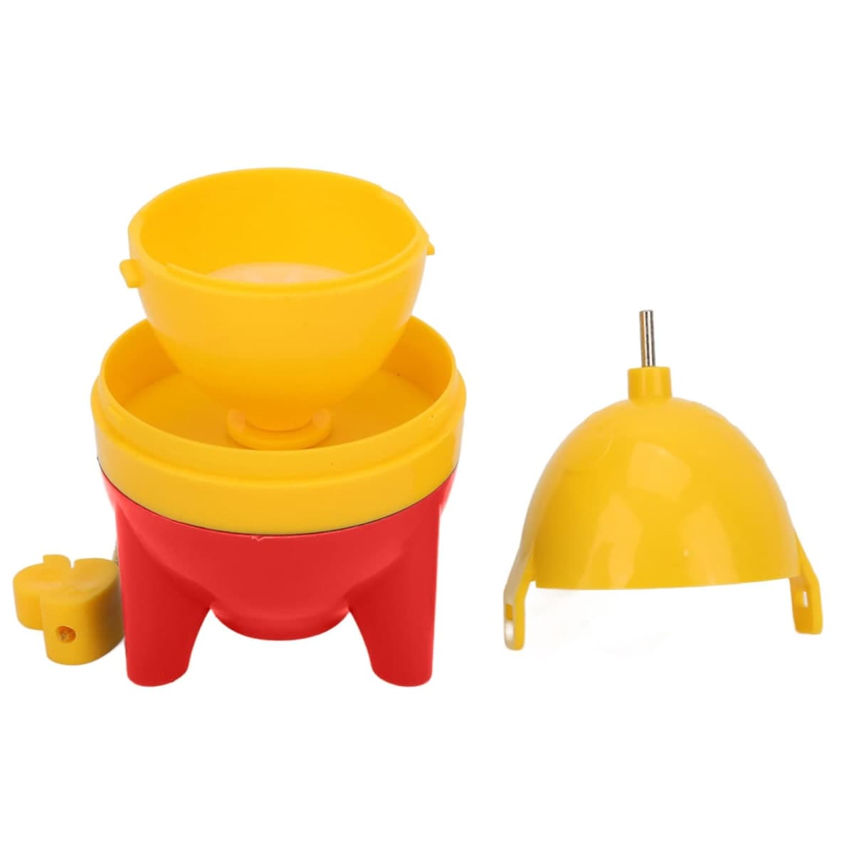 Alvinlite Egg Scrambler Shaker, Egg Thrower, Portable Golden Egg Maker, Manual Egg Shaker, Egg Spinner Scrambler, Egg White and Egg Yolk Spin Mixer with Pull Rope(Red) thumbnail 3