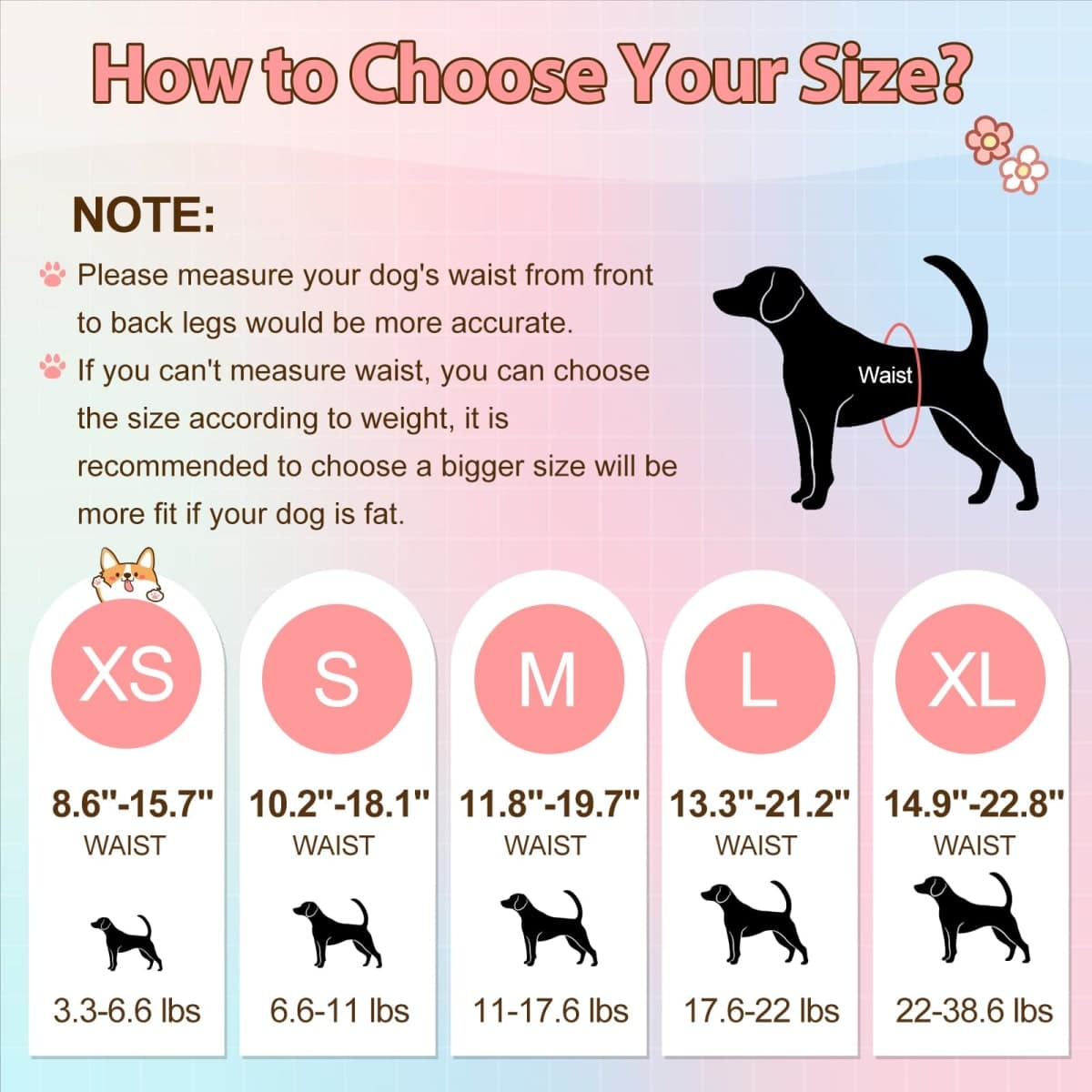 Ambreview Disposable Dog Diapers Female, Just Pull It Up, Doggie Diapers for Female Dogs, Strong Absorbency | Leak Proof, for Dogs in Heat | Elderly | Disabled, S 30 PCS thumbnail 2