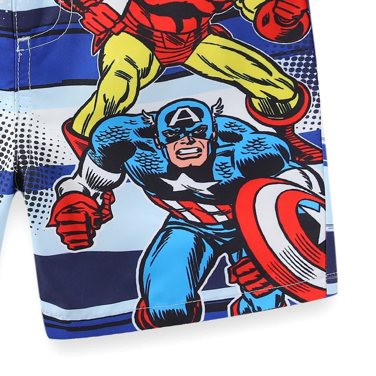 Marvel Avengers Boys UPF 50+ Swim Trunks Bathing Suit for Toddler and Big Kids, Blue, 3T thumbnail 3