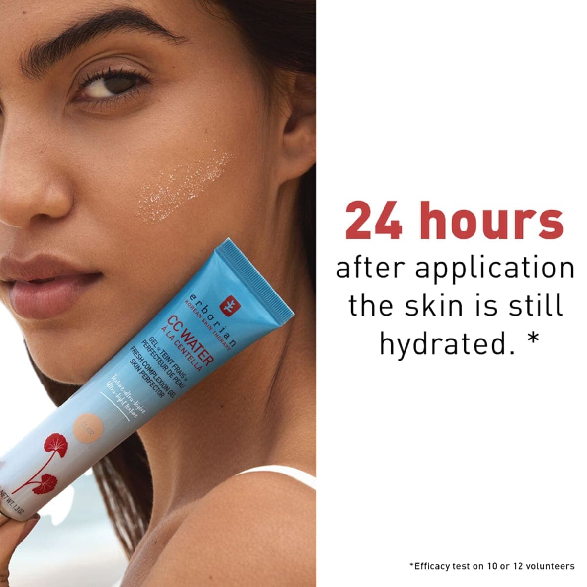 Erborian CC Water with Hyaluronic Acid, Doré - Ultra-Light Aqua Gel Color Corrector with Centella Asiatica & Hyaluronic Acid - Plump, Softer & Hydrated Skin - Korean Skincare Skin Perfector - 0.5 Oz thumbnail 4