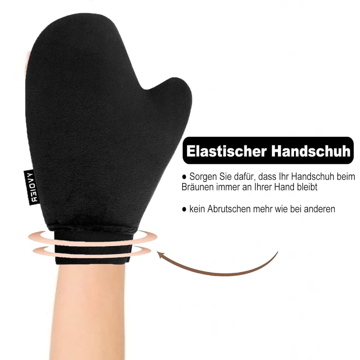 Yvoier Self Tanning Mitt Applicator Elastic Wrist Tanning Mitts Self Tanner Mitt Applicator Tanning Glove Self Tan Mitt Applicator Self Tanner Glove Sunless Tanning Mitt thumbnail 2