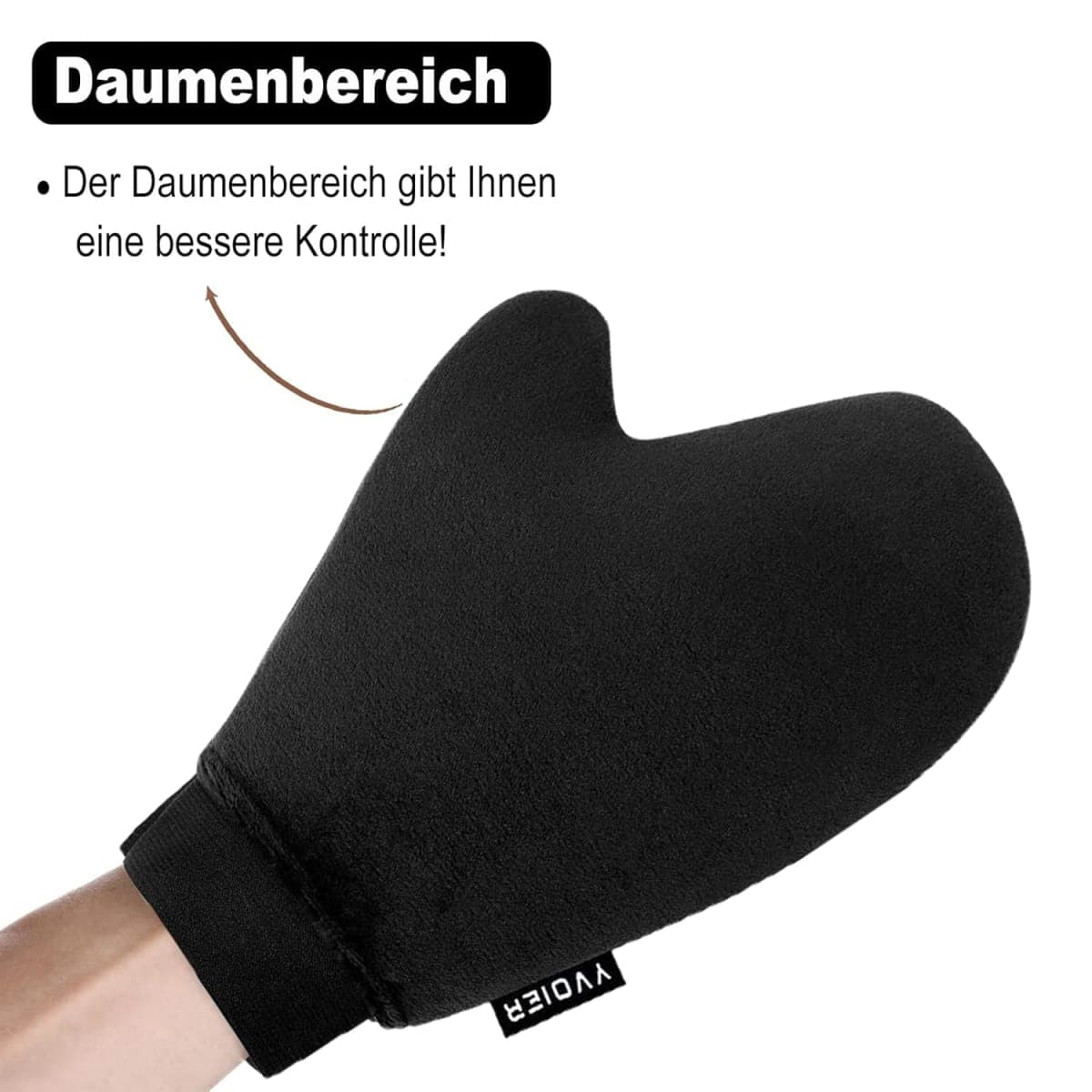 Yvoier Self Tanning Mitt Applicator Elastic Wrist Tanning Mitts Self Tanner Mitt Applicator Tanning Glove Self Tan Mitt Applicator Self Tanner Glove Sunless Tanning Mitt thumbnail 4
