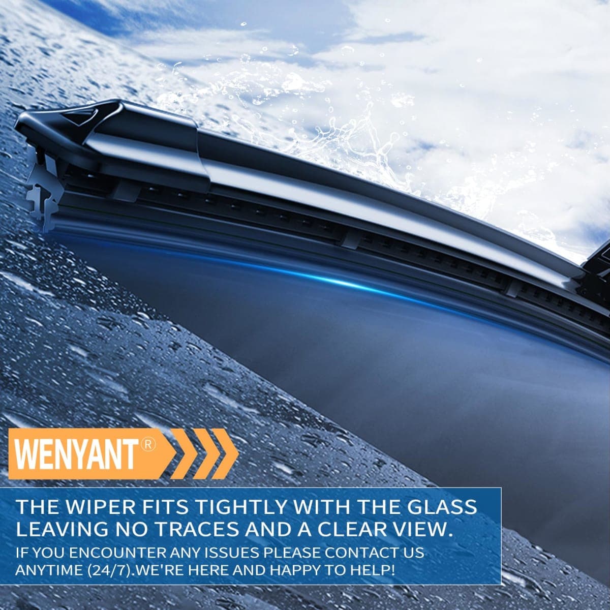 Wenyant 20"+20" Compatible with Ford Escape 2012-2008 Front Windshield Wiper Blades for My Car Original Equipment Automotive Replacement (Set of 2) thumbnail 2