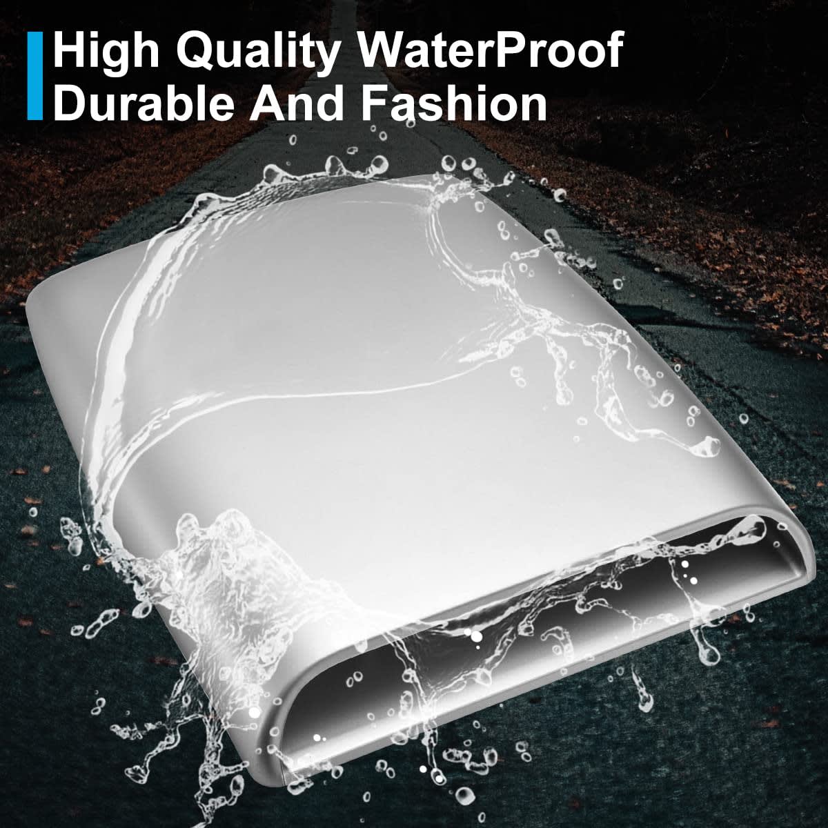 NATGIC Universal Car Air Flow Decorative Intake Hood Scoop Turbo Bonnet Vent Cover (Silver/Gray) thumbnail 5