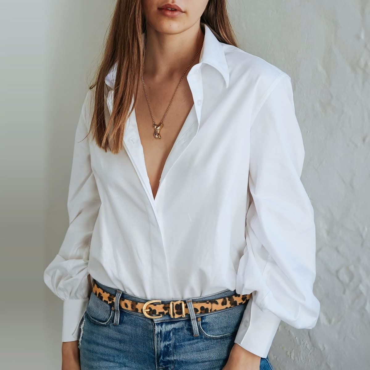 VONMELLI Womens Skinny Leather Belt Thin Waist Belts for Women Fashion Dress Jeans with Gold Buckle, Leopard, Fit waist size 33-37" thumbnail 3
