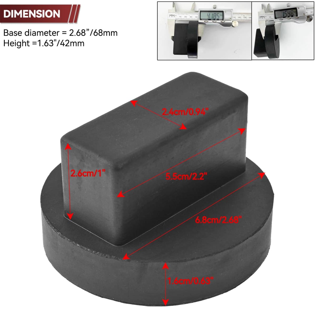 Rubber Jacking Point Jack Pad Frame Stand Adaptor for Mercedes Benz A B C E R S Class CLA CLC CLK GL GLA G GLE GLC M SL SLK SLR thumbnail 5