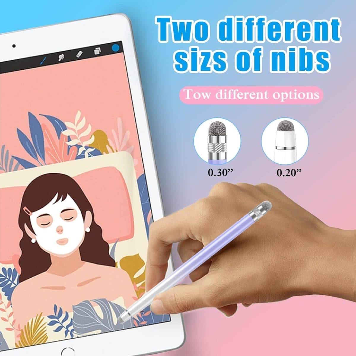 Bopomofo 2PCS Stylus Pen for Touchscreen,High Sensitivity & Precision thumbnail 5