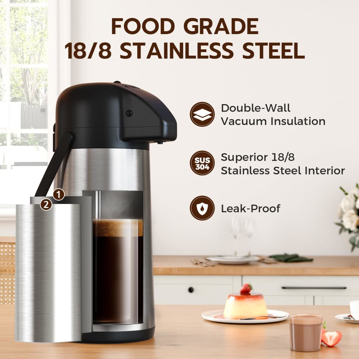 102oz Coffee carafes for keeping hot thumbnail 2