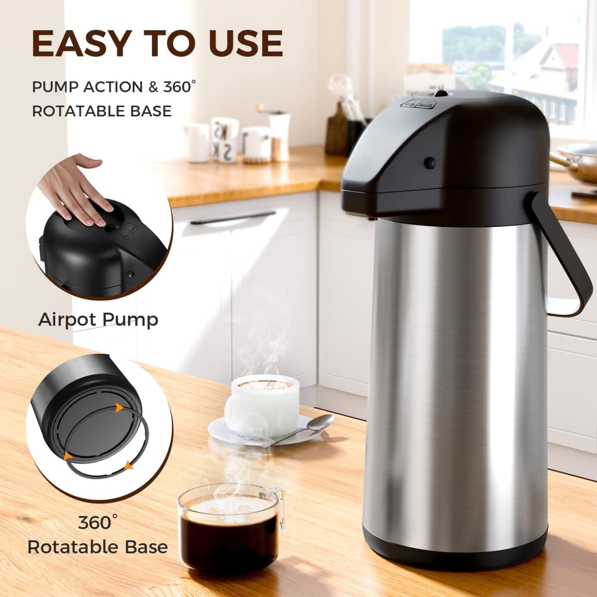 102oz Coffee carafes for keeping hot thumbnail 3