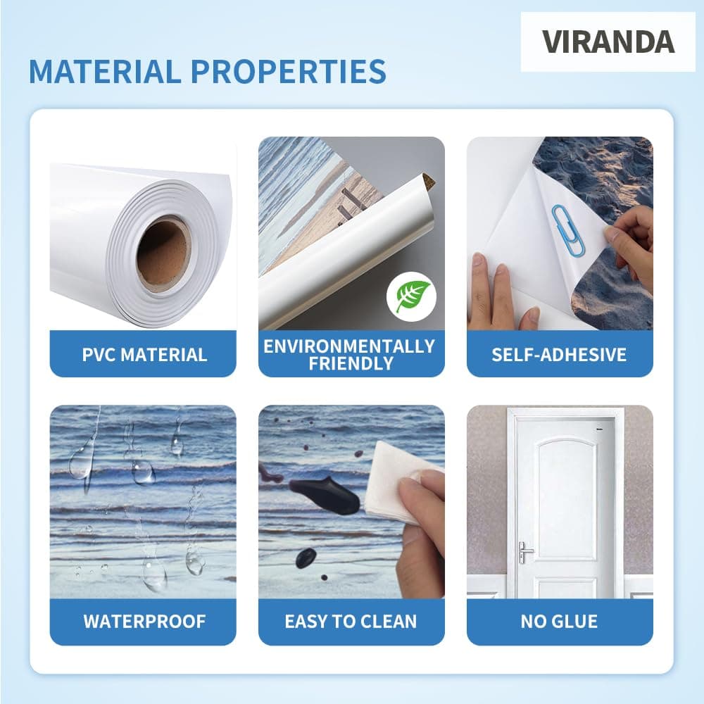VIRANDA 3D Door Stickers Murals Peel and Stick DIY Wallpaper Removable PVC Waterproof Decals Self-Adhesive Wall Covers - Bookcase - Poster for Bedroom Living Room Decor 30.3 x 78.7 inch thumbnail 5