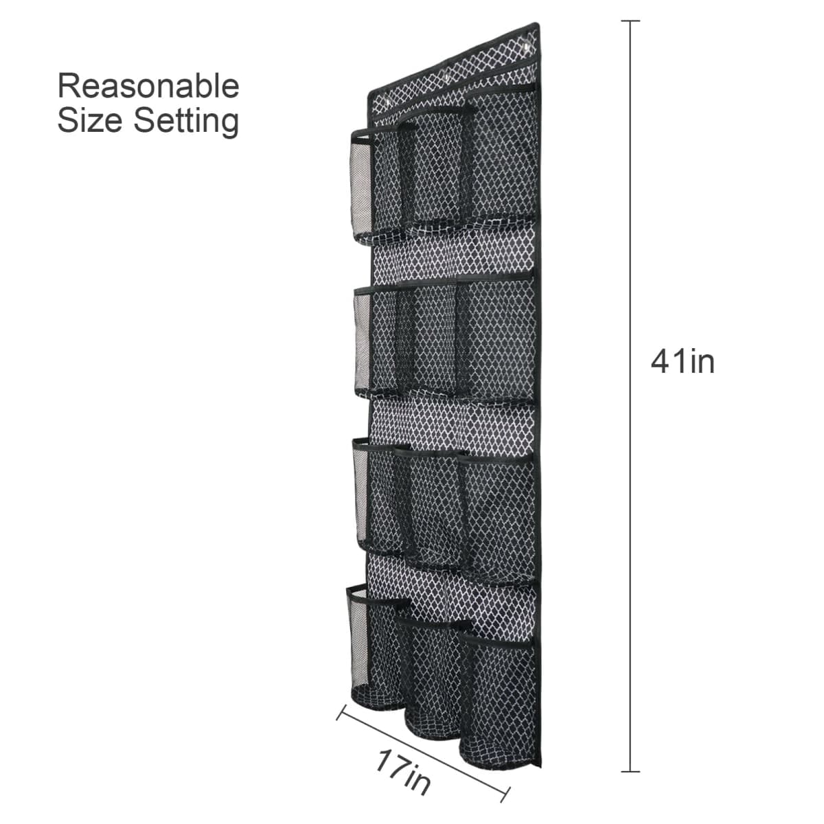Fajyaz Water Bottle Organizer, 12 Large Mesh Water Bottle Storage for Kitchen Storage Containers Cup Lid and Accessory Storage，（41"×17"）Water Bottle Organizer for Cabinet thumbnail 2