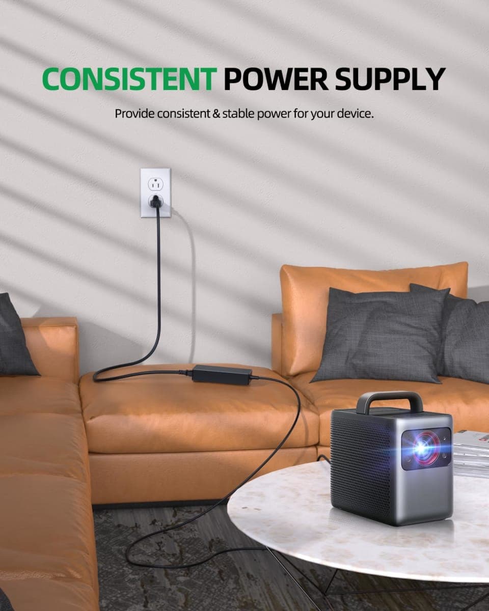 Superer 180W 120W AC Charger Fit for Nebula Cosmos, XGIMI Horizon Projector thumbnail 3