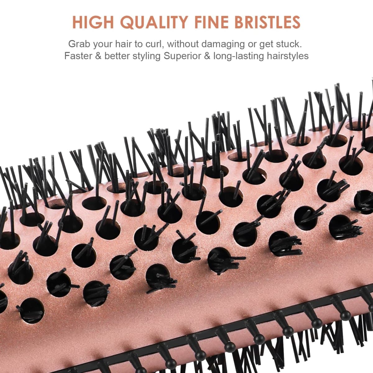Heated Round Brush, Fast Heating Curling Iron for Blowout Look, 3 Temp Settings, 1.25 Inch Thermal Brush with Dual Voltage, Smooth and Voluminous Curls for Travel thumbnail 2
