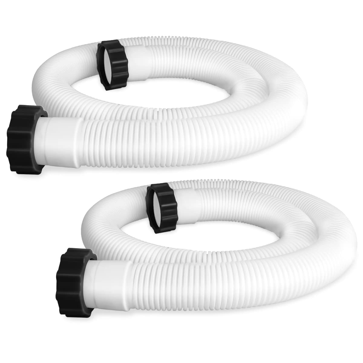 2 Pcs Pool Hoses for Above Ground Pools 1 1/2 Inch Diameter 59" Long Pool Pump Hose Replacement Filter Pump Hose Accessories — image 1