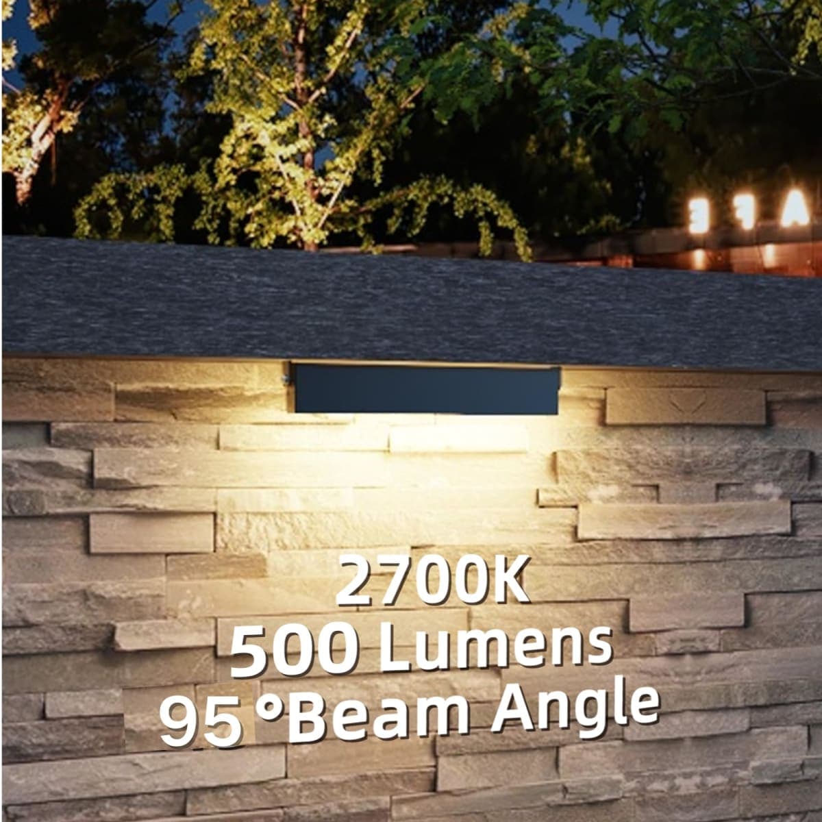 Raxjov - 12 Pack 7 Inch Retaining Wall Light, 3W LED Lighting, 12V AC/DC Low Voltage Hardscape Lighting Outdoor, Landscape Lighting thumbnail 2