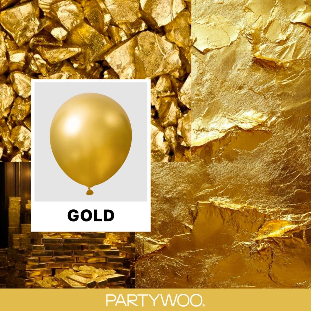 PartyWoo Gold Balloons 140pcs Different Sizes of 18 12 10 5 Inch Gold Balloon Arch Kit Garland for Birthday Wedding Anniversary Baby Shower Graduation Retirement Casino Party Decorations Gold-G101 thumbnail 2