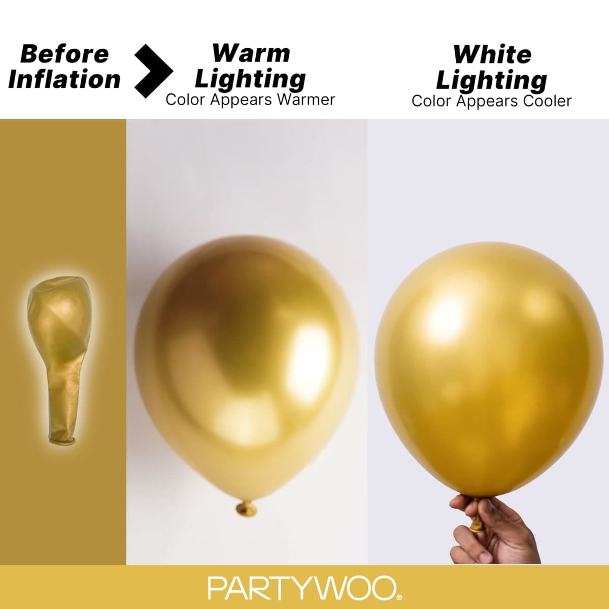 PartyWoo Gold Balloons 140pcs Different Sizes of 18 12 10 5 Inch Gold Balloon Arch Kit Garland for Birthday Wedding Anniversary Baby Shower Graduation Retirement Casino Party Decorations Gold-G101 thumbnail 3