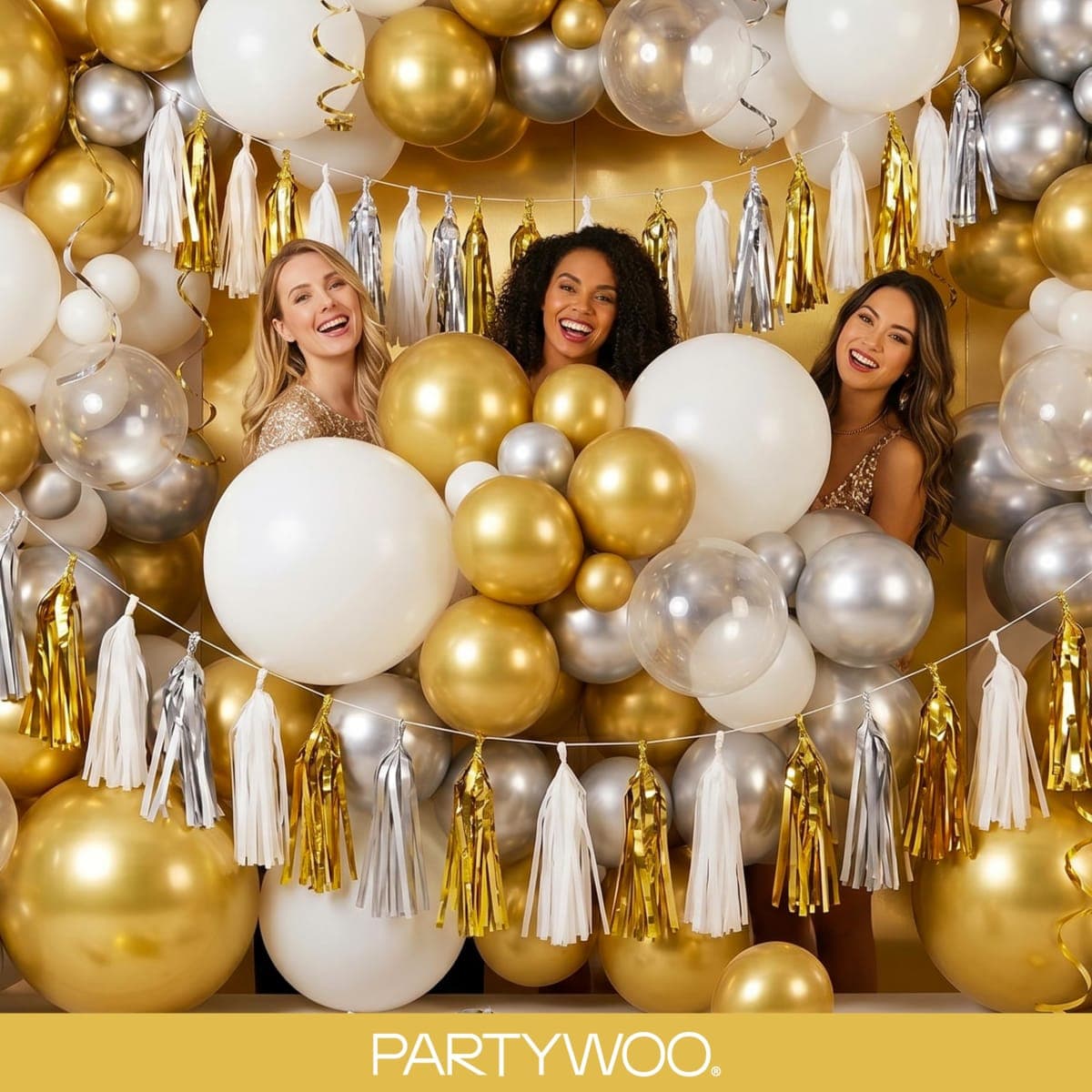 PartyWoo Gold Balloons 140pcs Different Sizes of 18 12 10 5 Inch Gold Balloon Arch Kit Garland for Birthday Wedding Anniversary Baby Shower Graduation Retirement Casino Party Decorations Gold-G101 thumbnail 5