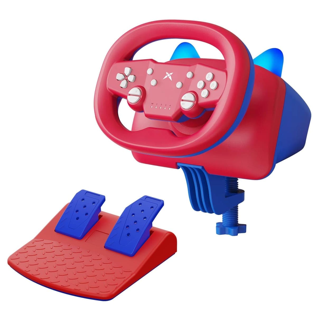 DOYO Gaming Steering Wheel with Pedals, 270 Degree Racing Wheel with Dual-Vibration Motors, Wireless Steering Wheel for PS4, PC, Switch, PS3, IOS, Android Racing Games — image 1