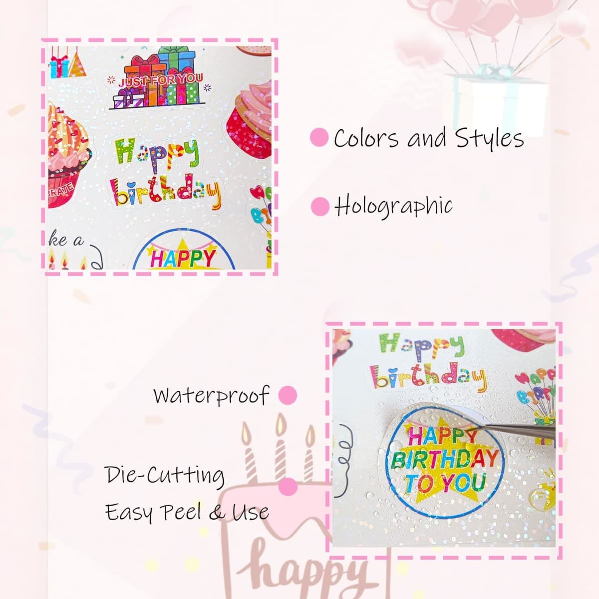 Ychsring Happy Birthday Stickers thumbnail 5