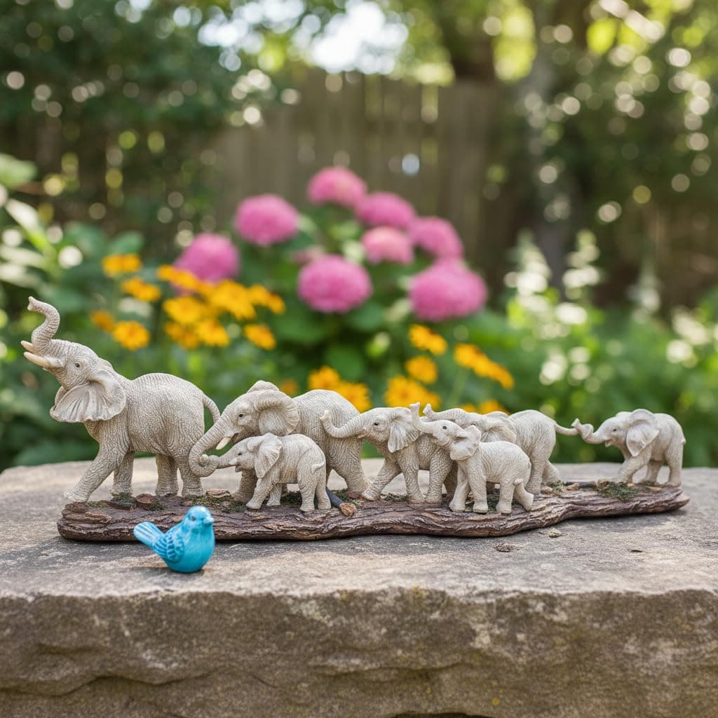 Comfy Hour Roaming Elephant Figurine Statue Sculpture (Large) thumbnail 4