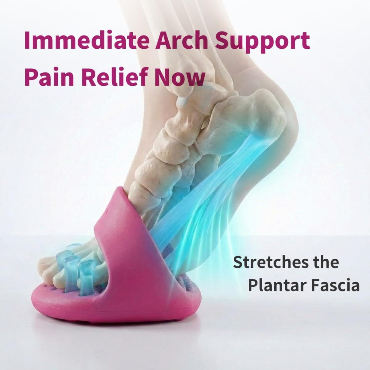 Utypee Foot Arch Trainer for Plantar Fasciitis, Extra Wide Toe Splay Stretcher & Ankle Strengthener, Heavy Duty Flat Feet Arch Support for Women, Pilates Posture Corrector thumbnail 2