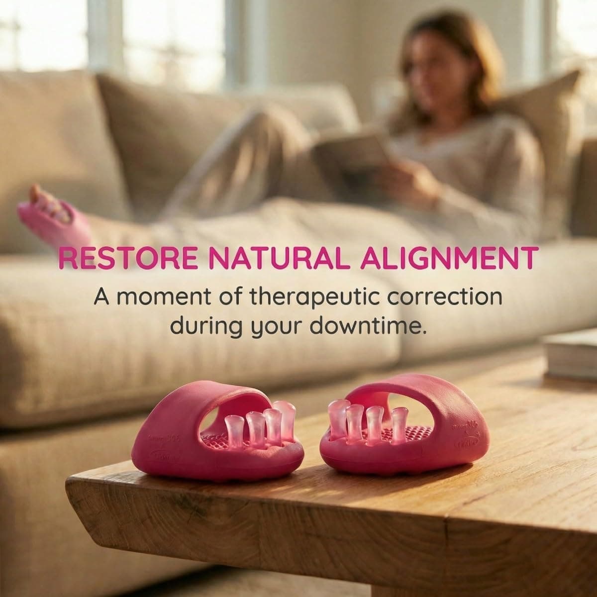 Utypee Foot Arch Trainer for Plantar Fasciitis, Extra Wide Toe Splay Stretcher & Ankle Strengthener, Heavy Duty Flat Feet Arch Support for Women, Pilates Posture Corrector thumbnail 5