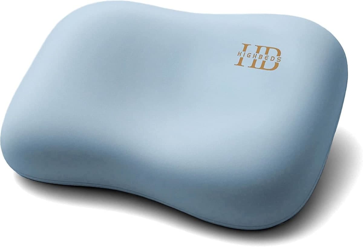 HighBeds Cervical Neck Pillow - Side Sleeper Pillow for Neck Pain Relief, Soft Ergonomic Memory Foam Pillows Ice Silk Zipperless Pillowcase, Eco-Friendly and Durable Material — image 1