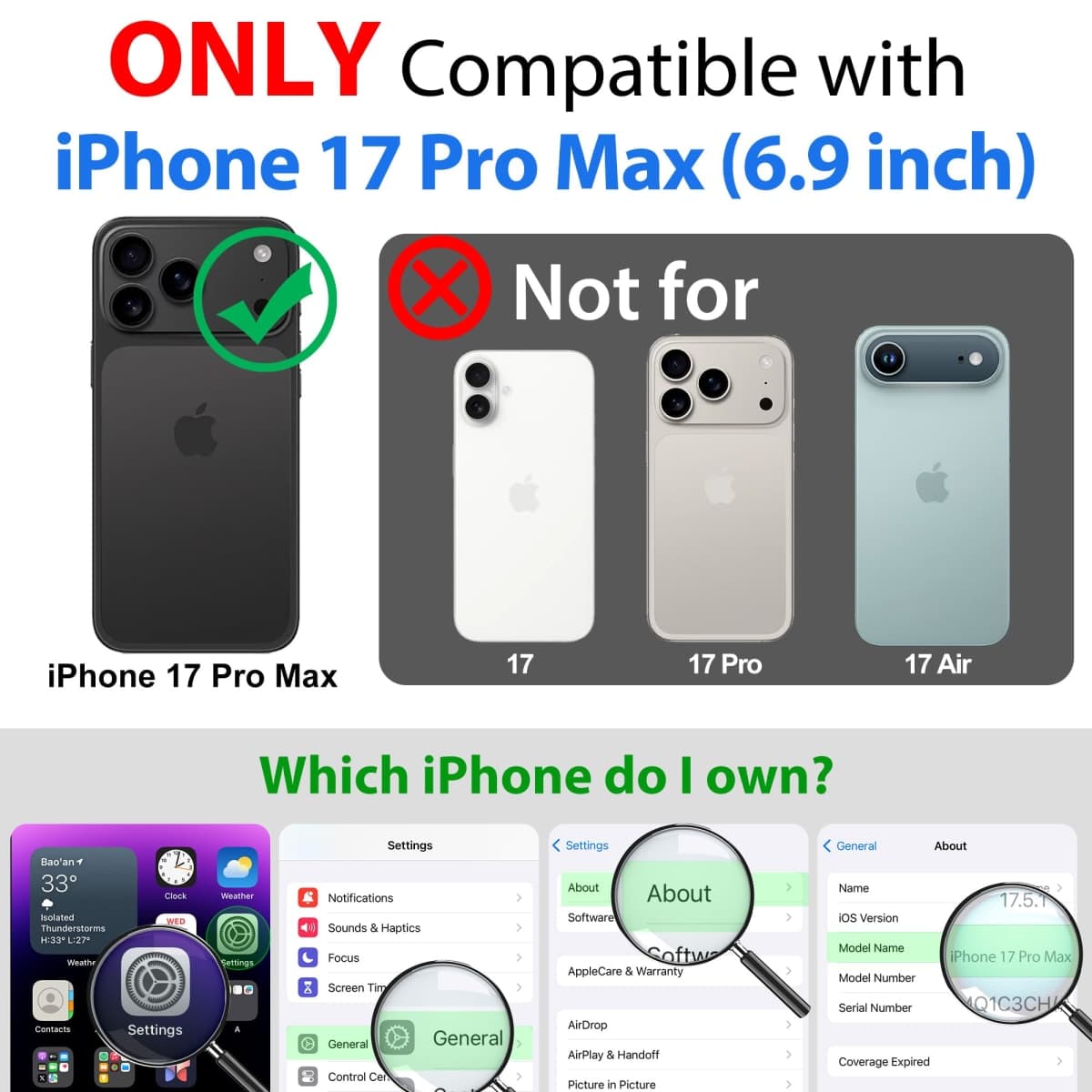 SPORTLINK for iPhone 17 Pro Max Waterproof Case, IP68 Certified 6.6ft Drop Proof Shockproof, Full Body Heavy Duty Rugged with 9H Screen Protector, Underwater Ready, Dustproof & Lanyard thumbnail 2
