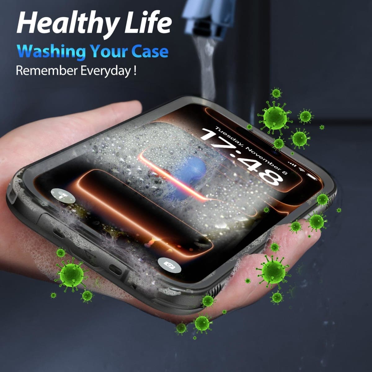 SPORTLINK for iPhone 17 Pro Max Waterproof Case, IP68 Certified 6.6ft Drop Proof Shockproof, Full Body Heavy Duty Rugged with 9H Screen Protector, Underwater Ready, Dustproof & Lanyard thumbnail 4