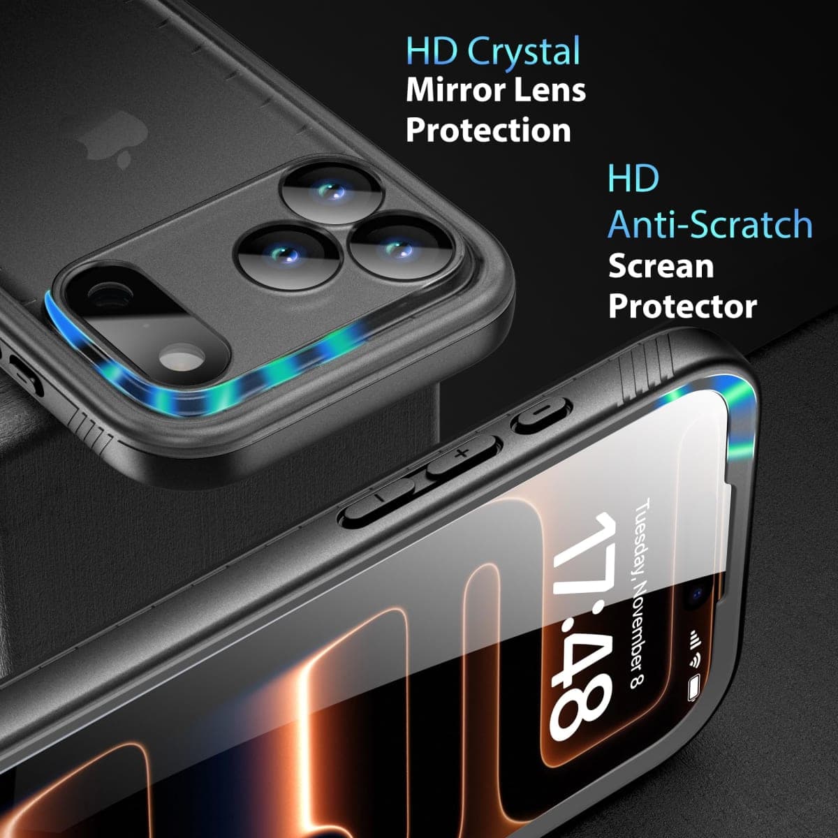 SPORTLINK for iPhone 17 Pro Max Waterproof Case, IP68 Certified 6.6ft Drop Proof Shockproof, Full Body Heavy Duty Rugged with 9H Screen Protector, Underwater Ready, Dustproof & Lanyard thumbnail 5