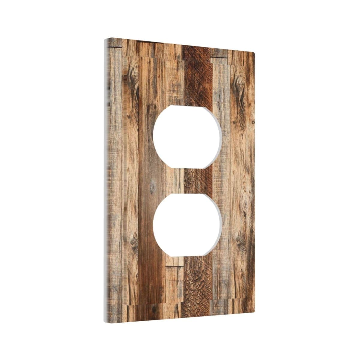 Spshian Outlet Covers Rustic Brown Wood Vintage Plank 1 Gang Duplex Light Switch Cover Plate Decorative Wall Plates Electrical Switchplate Receptacle Cover for Farmhouse Cabin Home Decor thumbnail 2